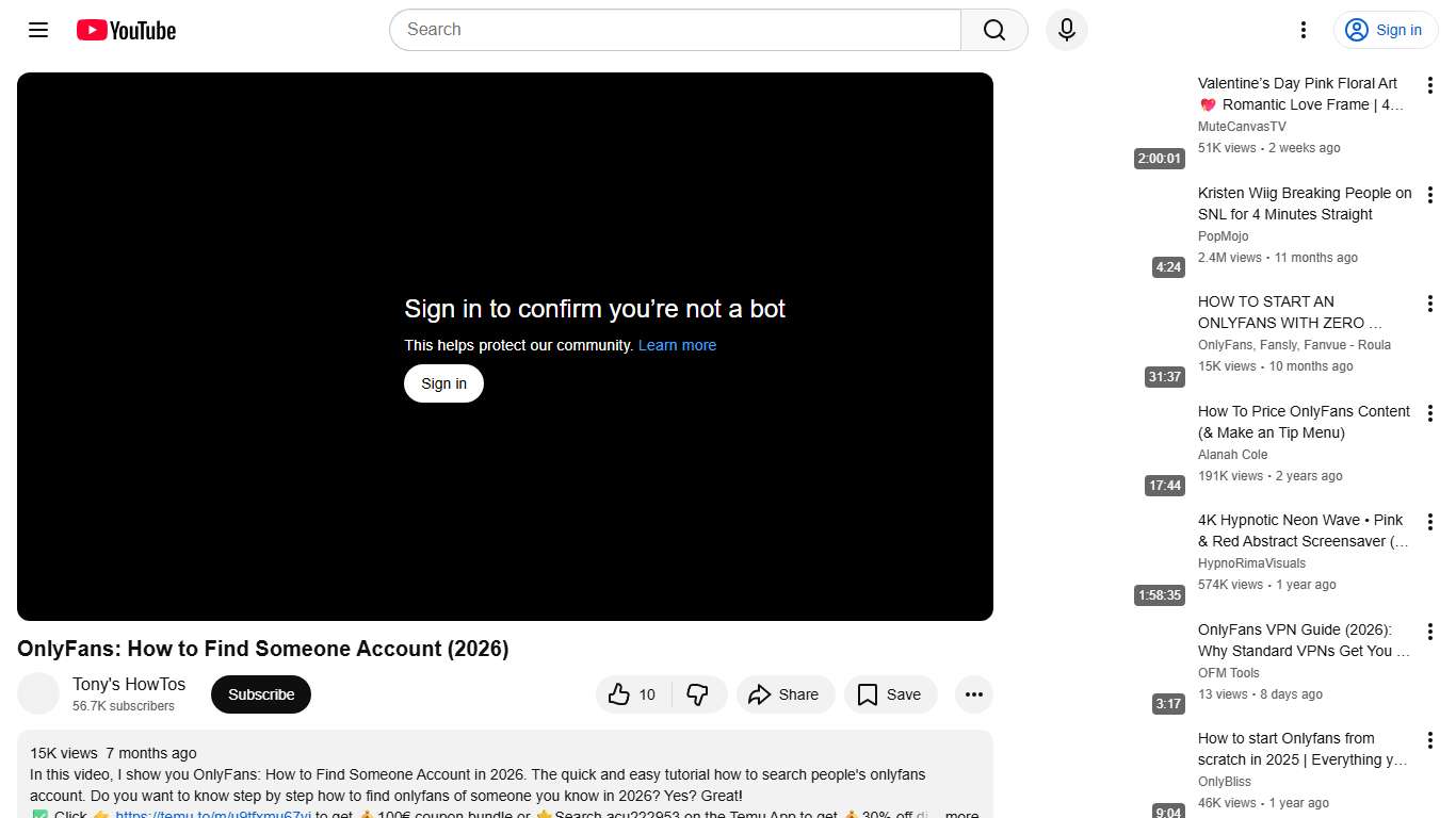 OnlyFans: How to Find Someone Account (2026) - YouTube